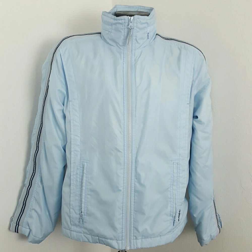 Calvin Klein jeans full zippier blue jacket light blue women size L